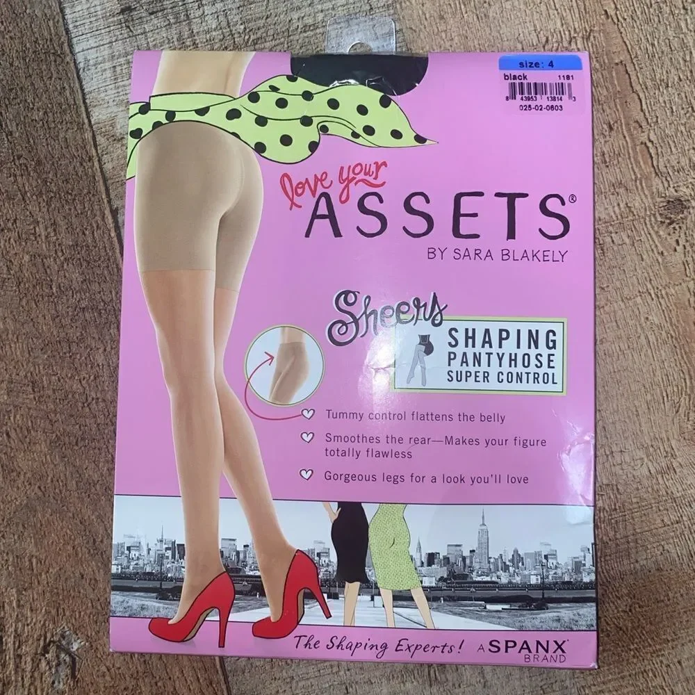 Love your assets by Sara Blakely sheer shaping panty hose super control spanx